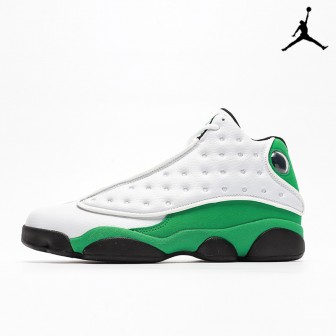 Air Jordan 13 Retro White Lucky Green White Black