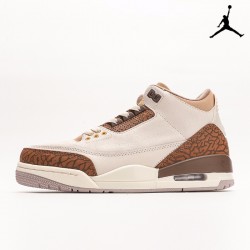 Air Jordan 3 Retro 'Palomino' Mockup Light Orewood Brown Metallic Gold