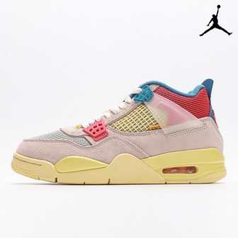 Union LA x Air Jordan 4 Retro 'Guava Ice' Light Bone Brigade Blue