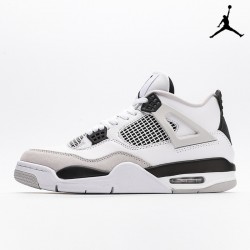 Air Jordan 4 'Military Black' White Neutral Grey