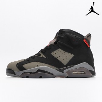 Paris Saint-Germain x Air Jordan 6 Retro 'Iron Grey' Infrared 23 Black