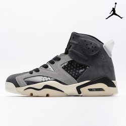 Air Jordan 6 Retro 'Tech Chrome' Black Light Smoke Grey Sail 