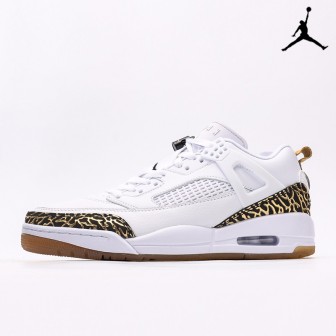 Jordan Spizike Low 'White Black Metallic Gold'