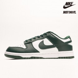 Nike SB Dunk Low 'Michigan State' Team Green White Total Orange