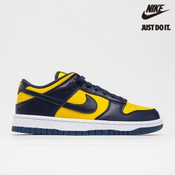 Nike Dunk Low 'Michigan' 2021 Varsity Maize Midnight Navy-White