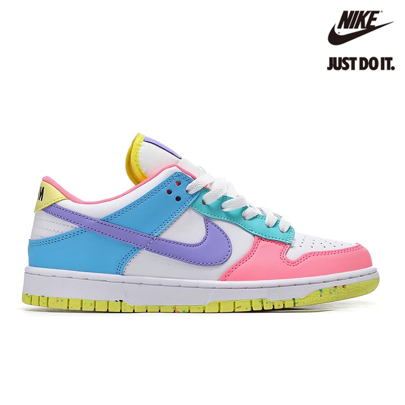 Nike Dunk Low SE 'Candy' Easter White Green Glow Sunset Pulse-DD1872-100