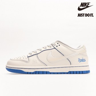 Nike SB Dunk Low MLB Pearlescent White Navy Blue
