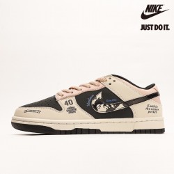 Stussy x Nike Dunk Low Beige Black Blue