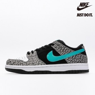 Nike SB Dunk Low Pro Black White Green 'Atmos Elephant'