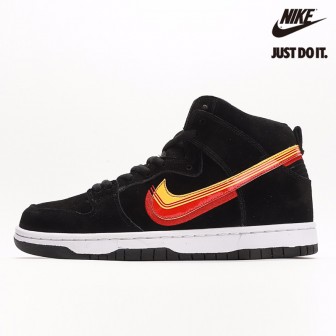 Nike SB Dunk High Truck It Black University Gold Team Orange