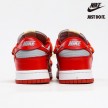Off-White x Nike Dunk Low 'University Red' - CT0856-600