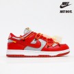 Off-White x Nike Dunk Low 'University Red' - CT0856-600