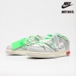 Off White x Nike Dunk Low 'Lot 07 of 50' White Grey Apple Green Wine - DM1602-108