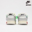 Off White x Nike Dunk Low 'Lot 07 of 50' White Grey Apple Green Wine - DM1602-108