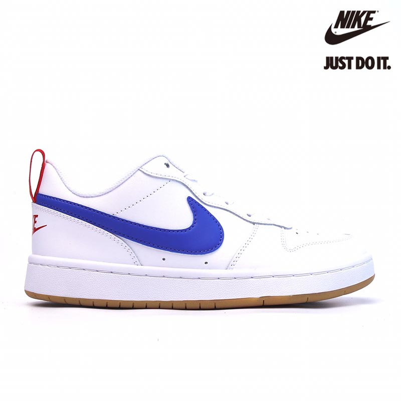 Nike Court Borough Low 2 GS 'White Blue'-BQ5448-109
