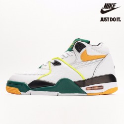 Nike Air Flight 89 'Seattle Supersonics' White Del Sol Fir Black