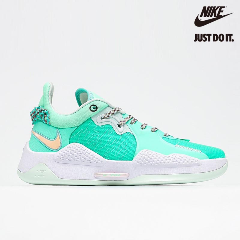 Nike PG 5 'Play for the Future' Green Glow Glacier Blue Platinum Tint Barely Green - CW3143-300