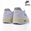 Patta x Nike Air Max 1 'White' Waves Metallic Silver Black-DQ0299-100