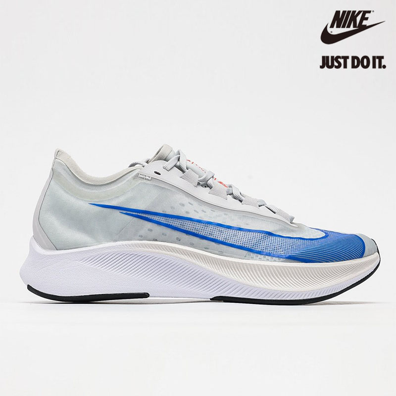 Nike Zoom Fly 3 'Pure Platinum Racer Blue' - AT8240-005