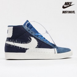 Nike SB Zoom Blazer Mid Sashiko Pack Mystic Navy